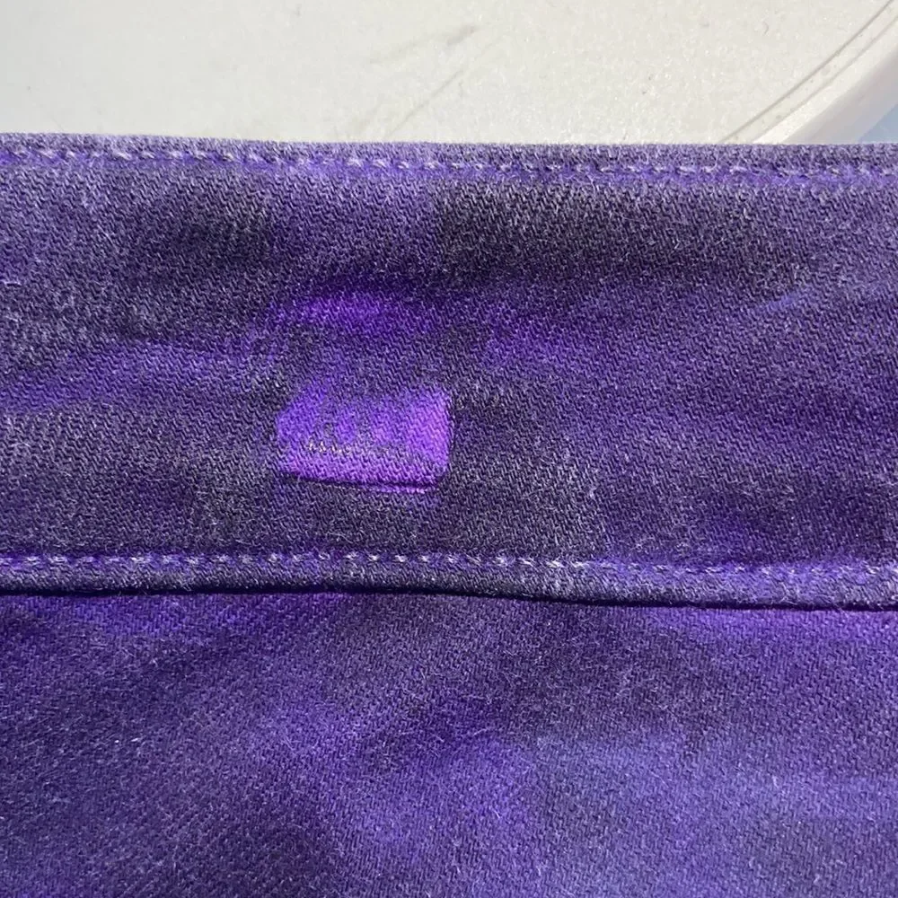 ! ITEM Purple Low Rise Skinny Jeans Fitted Racer Womens Size 26